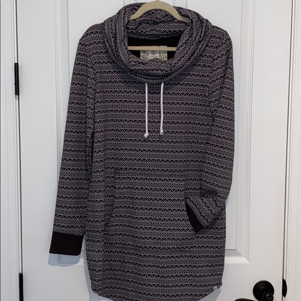 Element Eden Cowl Neck Pullover Dress With Pocket